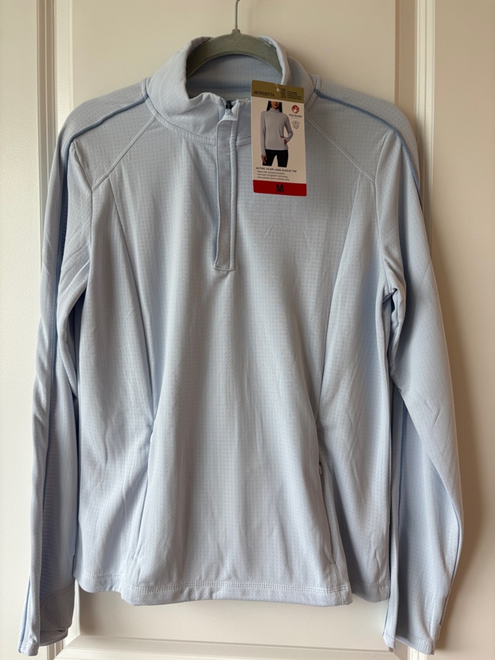 Mondetta Light Blue Women's Half-Zip Jacket